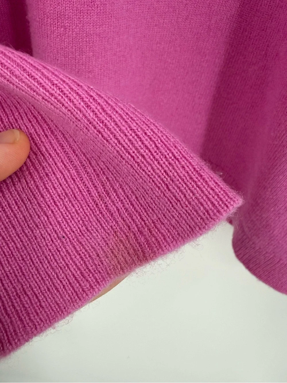 J.Crew Kiss Graphic 100% Cashmere Crewneck Long Sleeve Sweater | Pink | Large